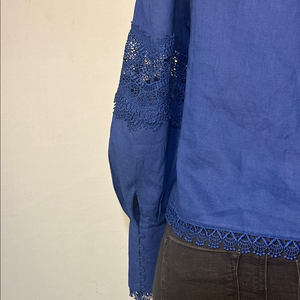 Salsa Jeans Women’s Top Blouse Long Sleeved Embroidered Size Medium - Picture 12 of 16